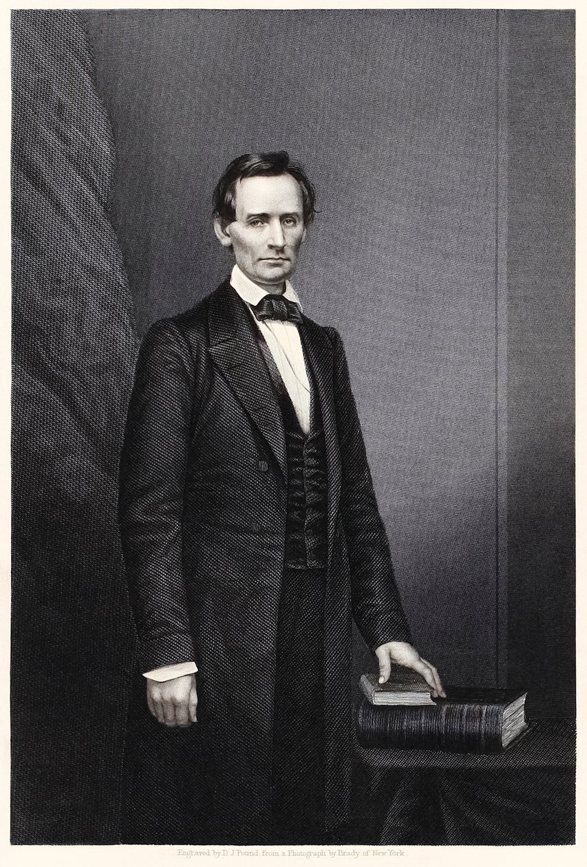 Abraham Lincoln: 16. prezident Spojených států (rytina) od Daniel John. Pound