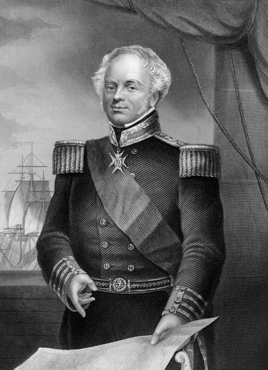 Admirál Thomas Dundas d1841, britský námořní důstojník z napoleonských válek, 1857. od Daniel John Pound