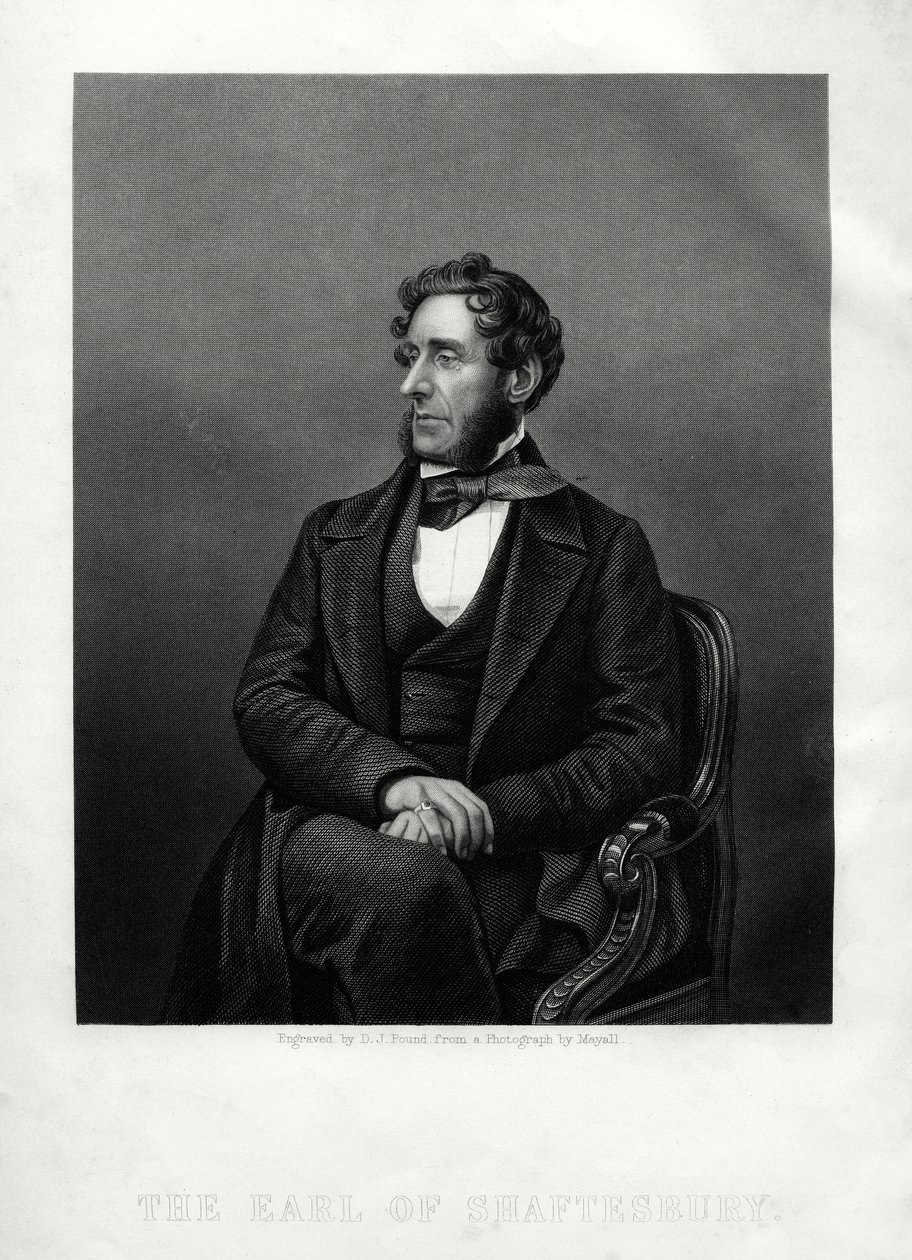 Anthony Ashley Cooper, 7. hrabě z Shaftesbury, anglický filantrop, c1880. od Daniel John Pound