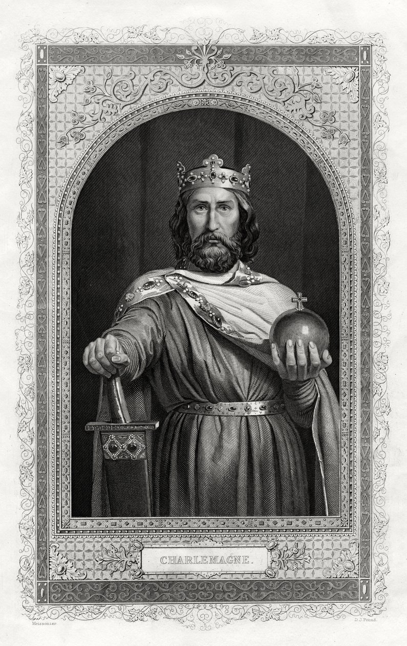 Karel Veliký, král Franků, 1875 od Daniel John Pound