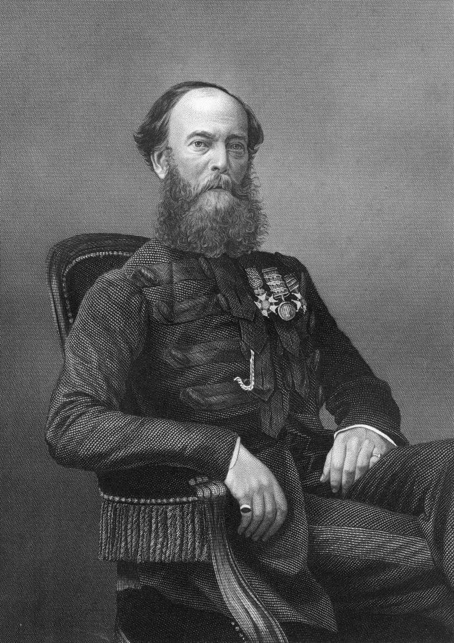 Plukovník Brownrigg, britský voják, 1857. od Daniel John Pound