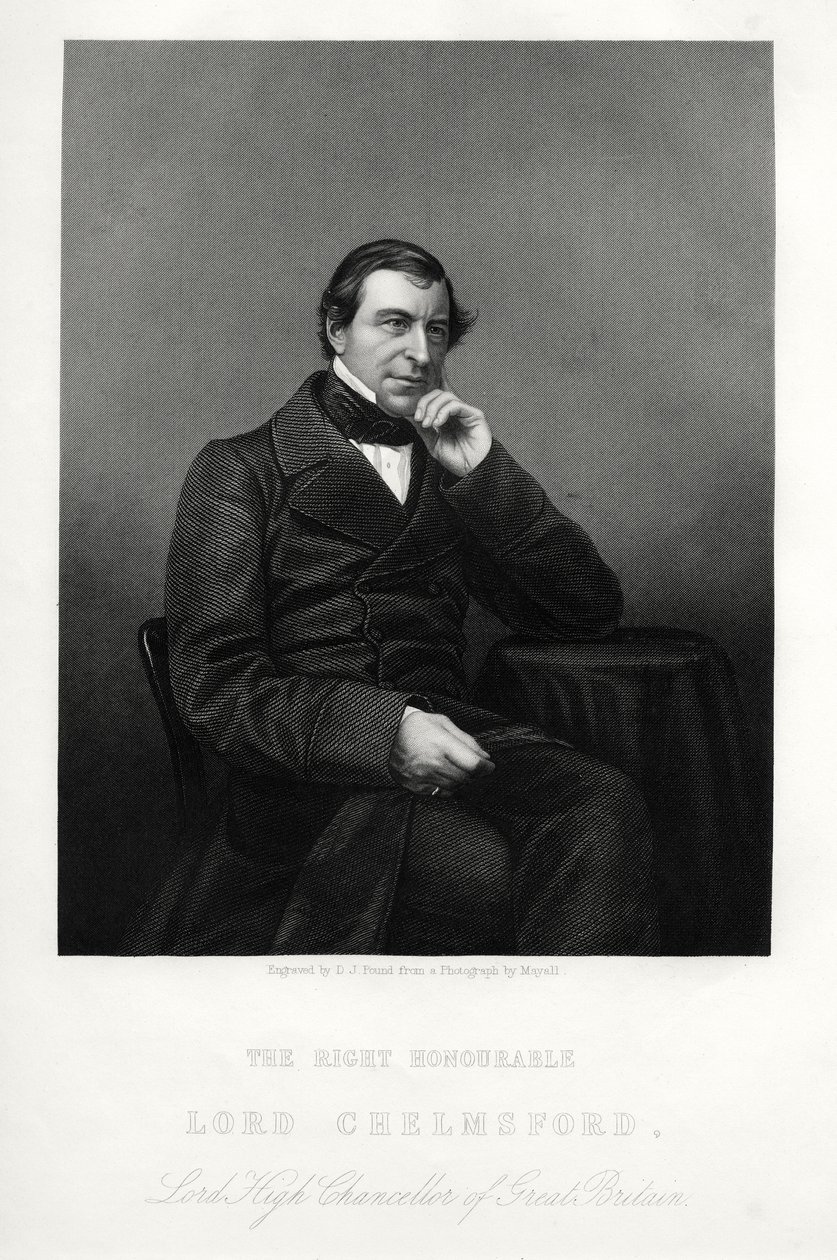 Frederic Thesiger, 1. baron Chelmsford, anglický právník a politik, c1880. od Daniel John Pound