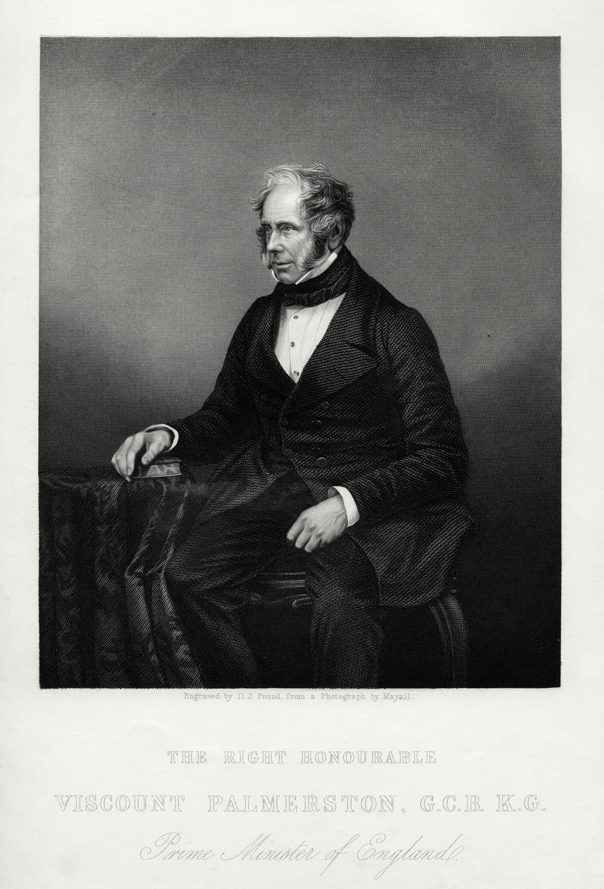 Henry John Temple, 3. vikomt Palmerston, britský státník, c1880 od Daniel John Pound