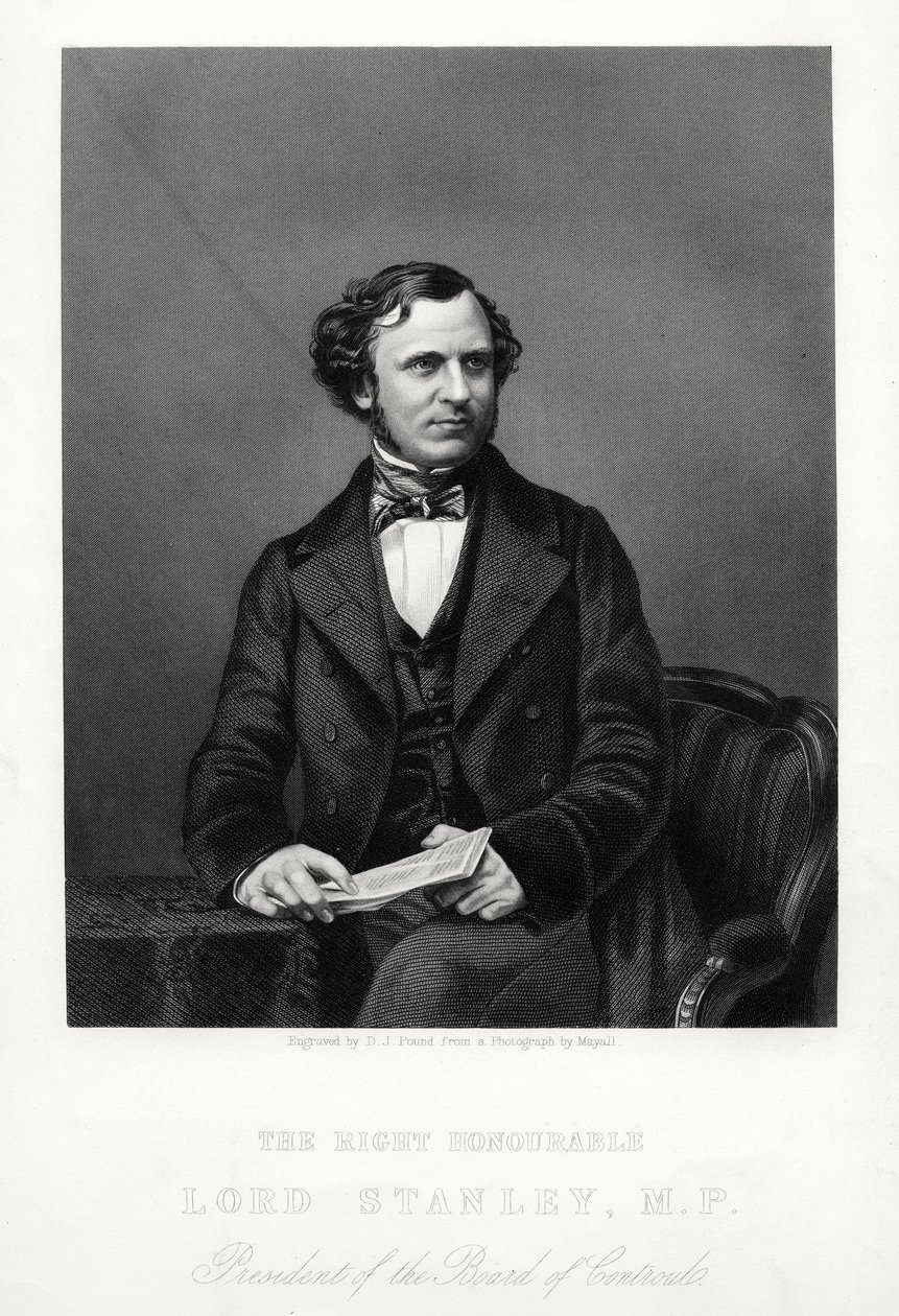 Ctihodný Edward Henry Stanley, 15. hrabě z Derby, britský státník, c1880. od Daniel John Pound
