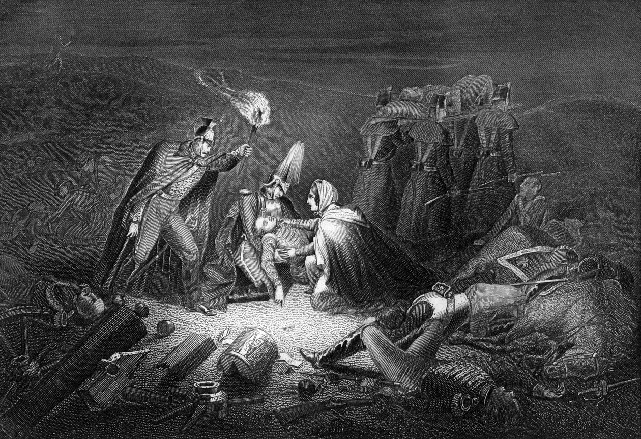 Bojiště Alma, noc po bitvě, 1854 1857. od Daniel John Pound