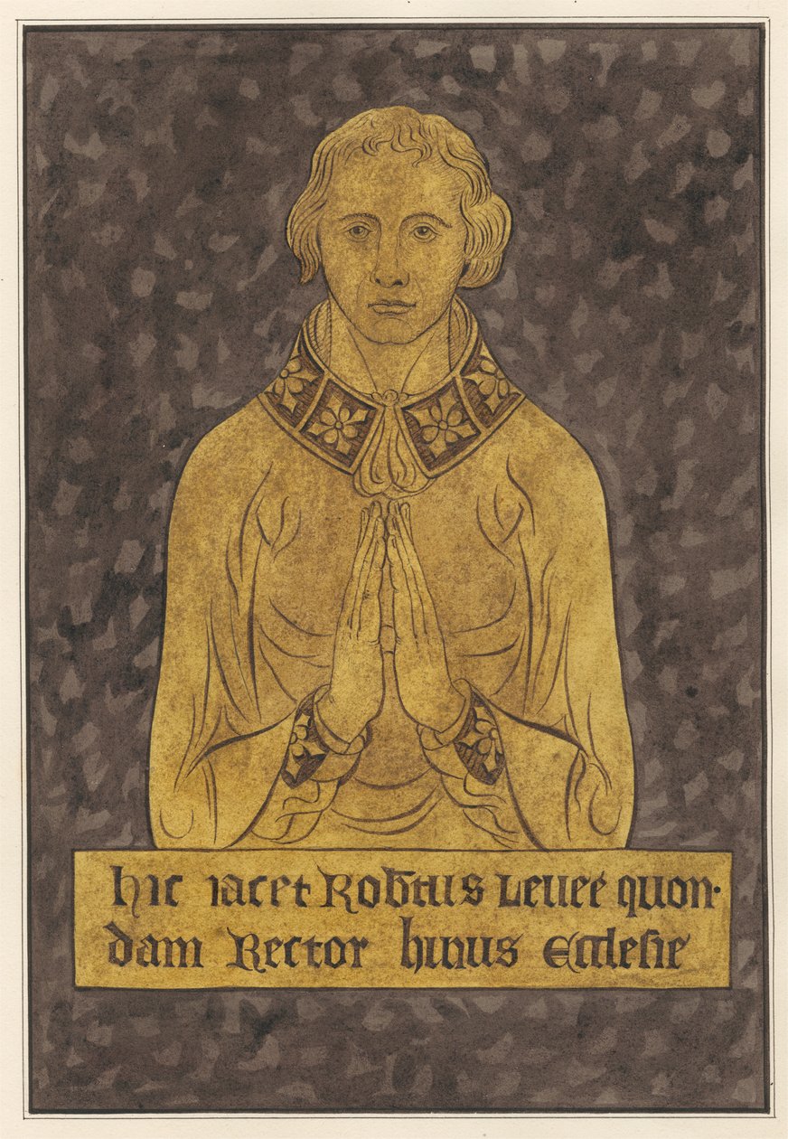 Mosazný talíř pro Roberta Lelleeho z Hayes Church od Daniel Lysons