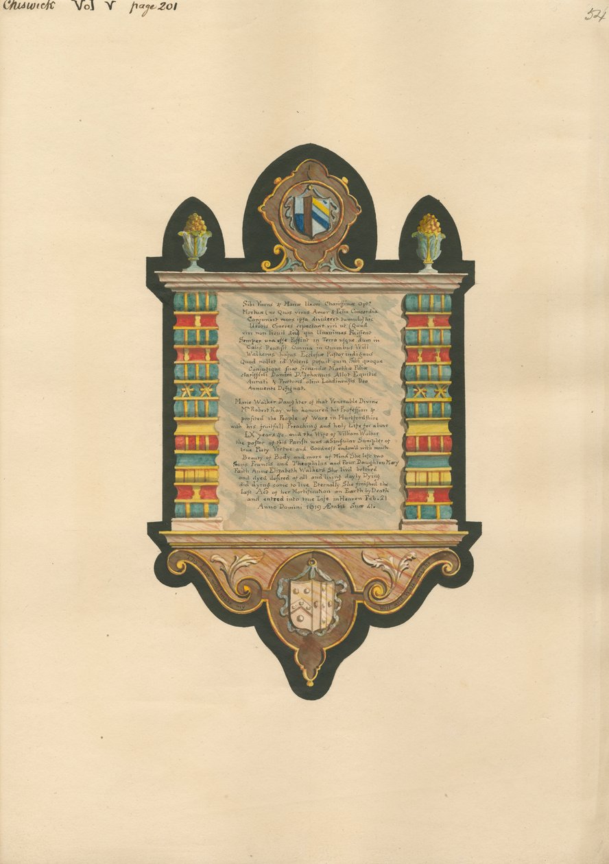 Památník Marie Walker z Chadwick Church od Daniel Lysons