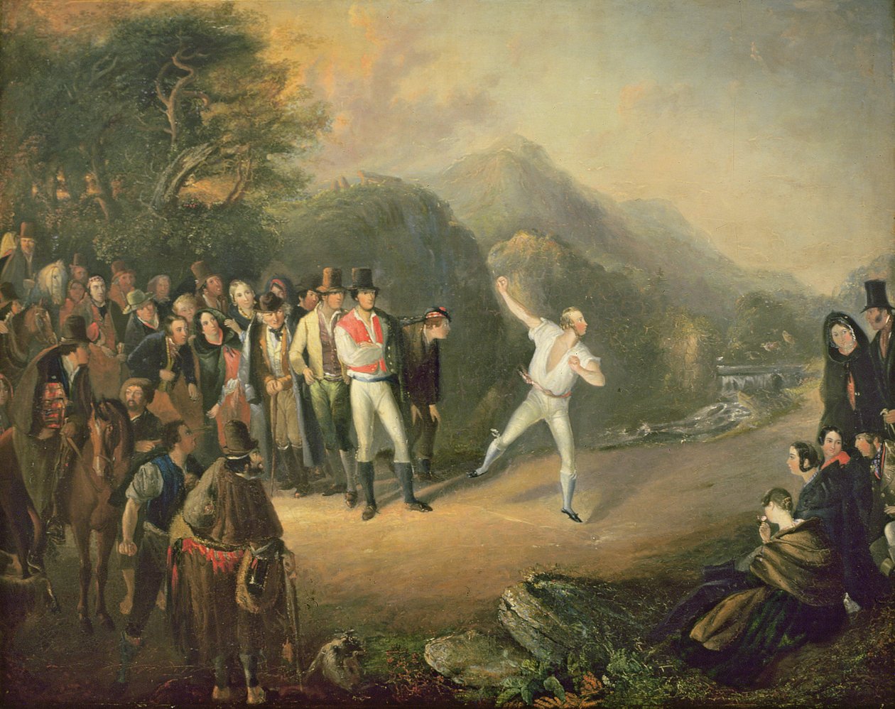 Bowlingový zápas v Castlemary, Cloyne, 1847 od Daniel MacDonald