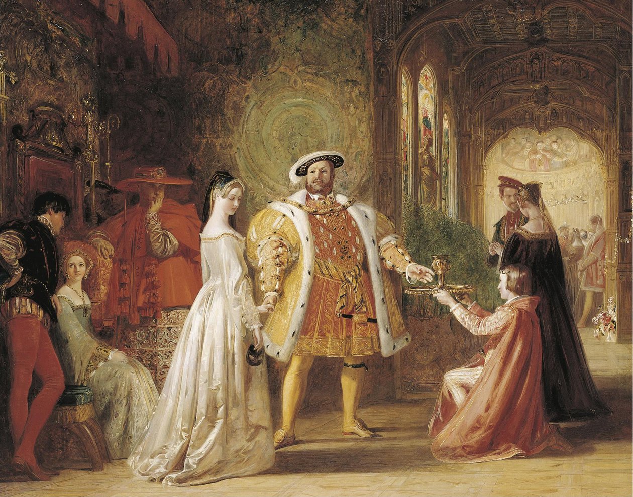 První setkání Jindřicha VIII. a Anny Boleynové, 1835 od Daniel Maclise