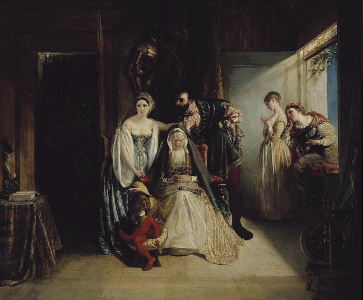 Františka I. a Diane de Poitiers od Daniel Maclise