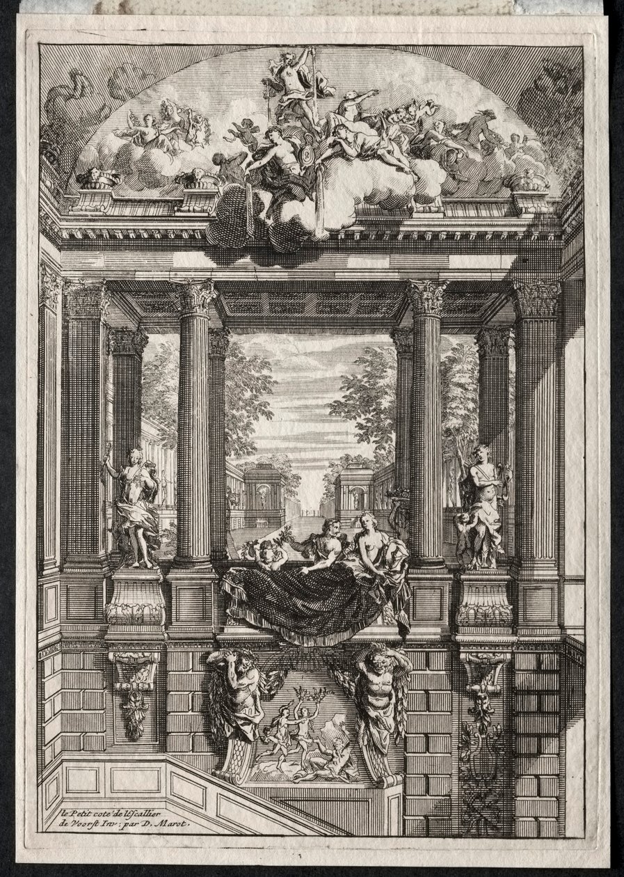 Schodiště v paláci Voorst v Holandsku. od Daniel Marot