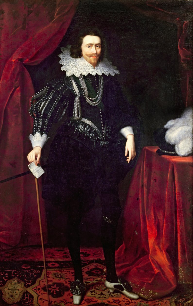 Portrét George Villierse, 1. vévody z Buckinghamu od Daniel Mytens