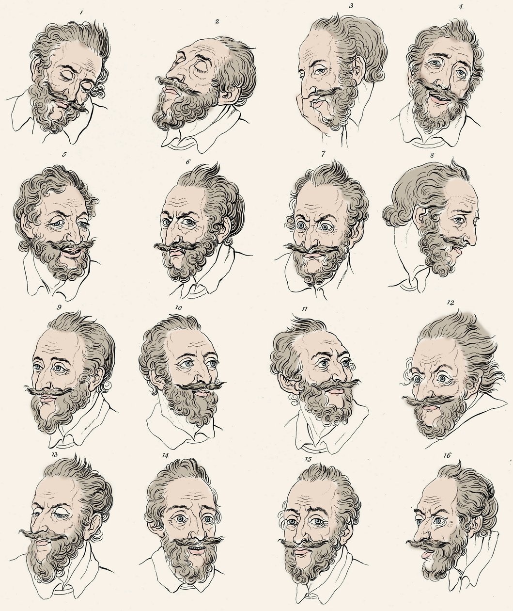Francouzský král Jindřich IV. (1553-1610) v „“ Esejích o fyziognomii, navržených tak, aby podporovaly poznání a lásku lidstva““ John Caspar LAVATER - Rytina podle Daniela Chodowieckého od Daniel Nikolaus (after) Chodowiecki