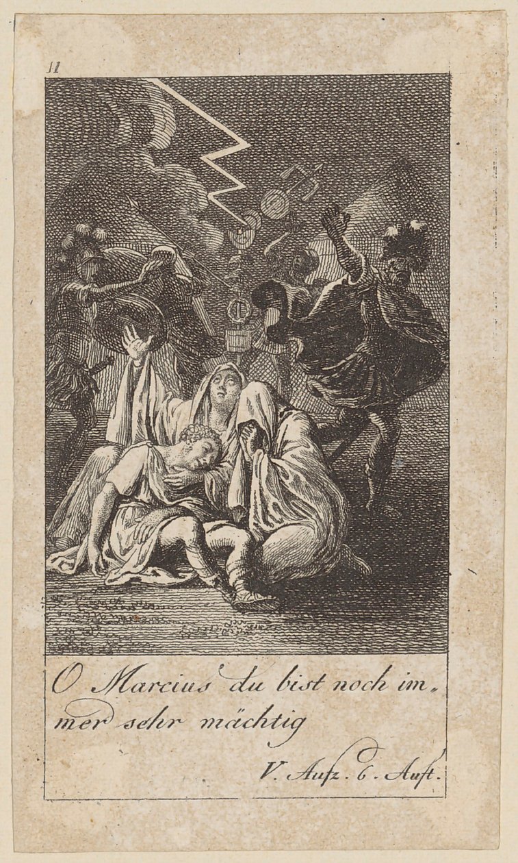 Tabule 11 k Shakespearovu „Coriolanovi“ od Daniel Nikolaus Chodowiecki