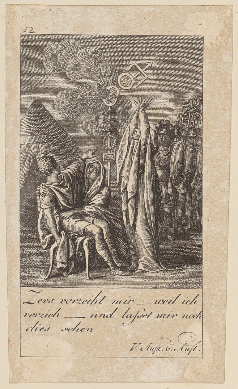 List 12 k Shakespearovu „Coriolanovi“ od Daniel Nikolaus Chodowiecki