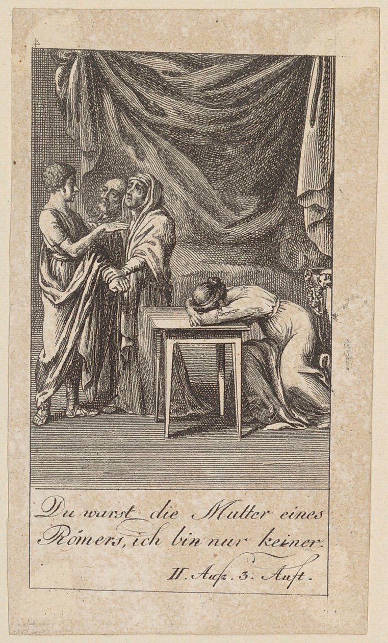 List 4 k Shakespearovu "Coriolanovi" od Daniel Nikolaus Chodowiecki