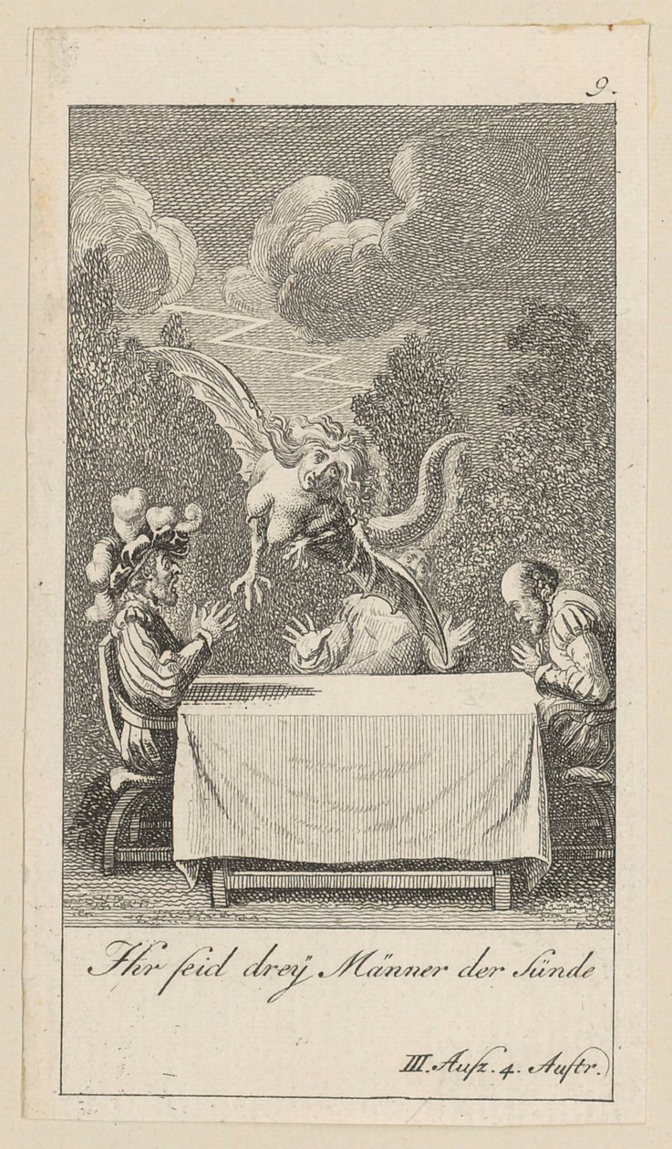 Tabule 9 k Shakespearově „Bouři“ od Daniel Nikolaus Chodowiecki