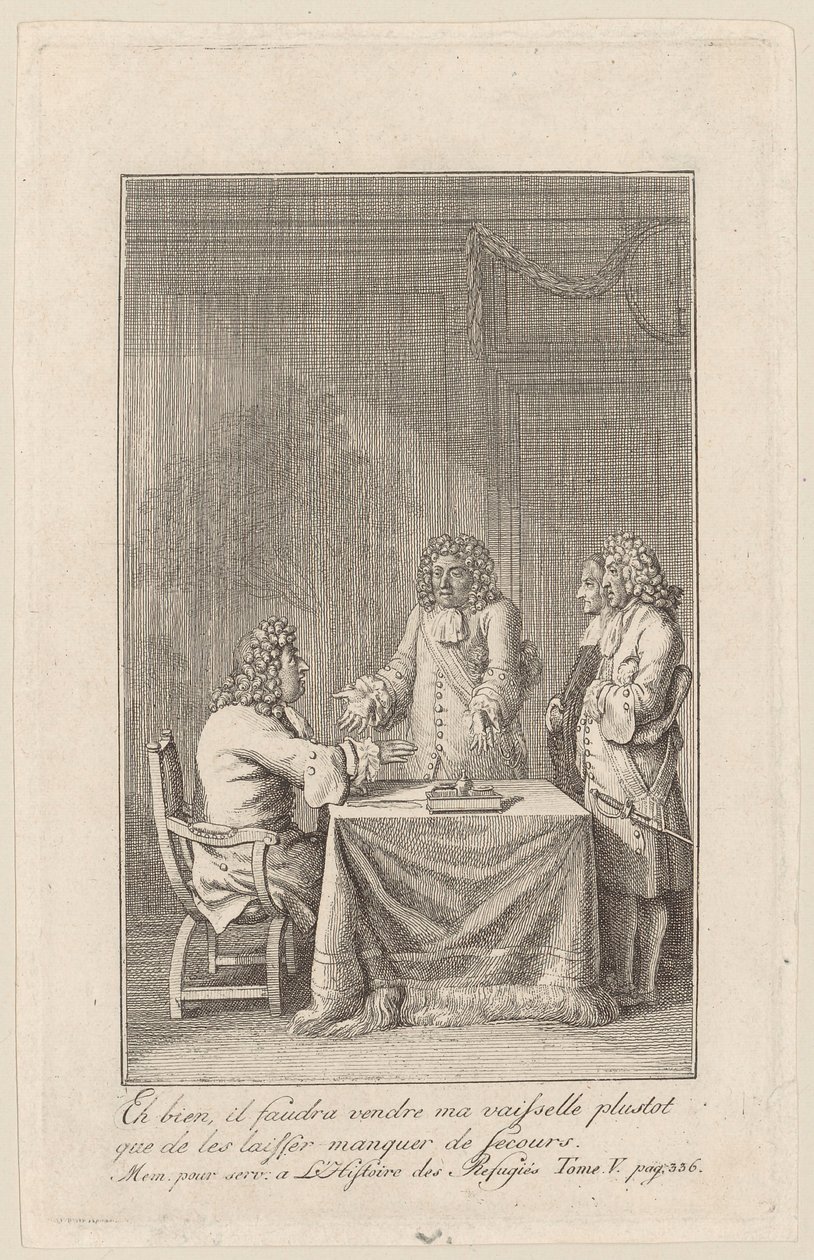 List z „Mémoires [...] des réfugiés“, pátý svazek od Daniel Nikolaus Chodowiecki