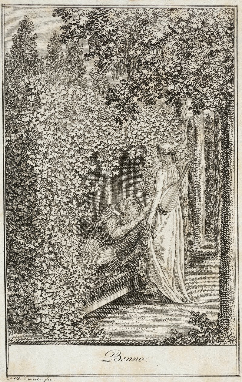 Ilustrace k „Beckerovu almanachu pro rok 1800“ od Daniel Nikolaus Chodowiecki