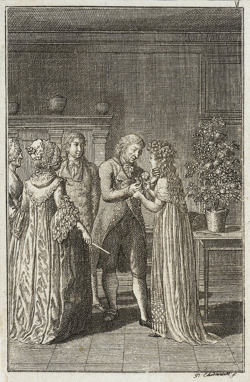 Ilustrace pro „Beckerův almanach pro rok 1800“ od Daniel Nikolaus Chodowiecki