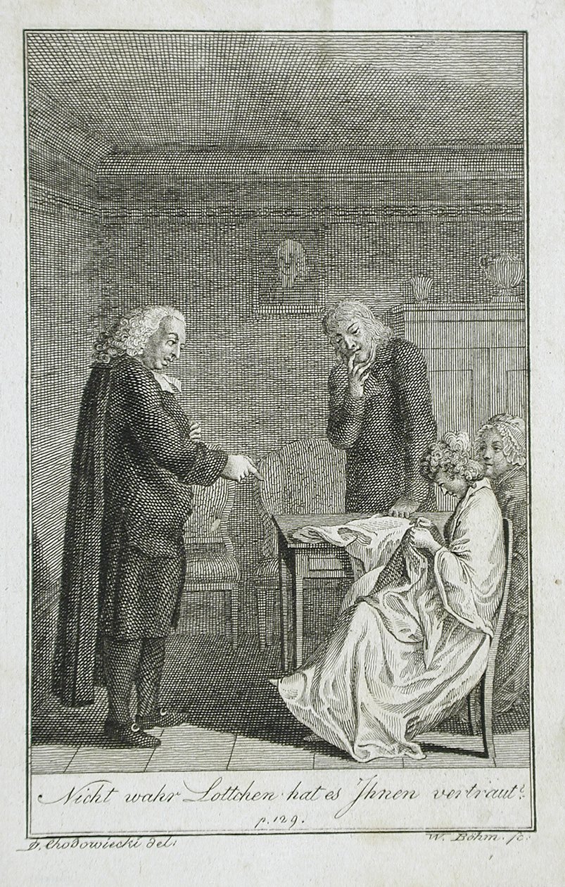 Ilustrace k Beckerově kapesní knize pro rok 1799 od Daniel Nikolaus Chodowiecki