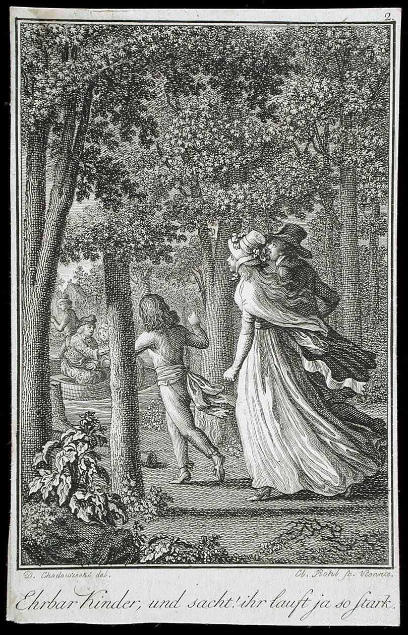 Ilustrace k „Beckerovu almanachu pro rok 1798“ od Daniel Nikolaus Chodowiecki