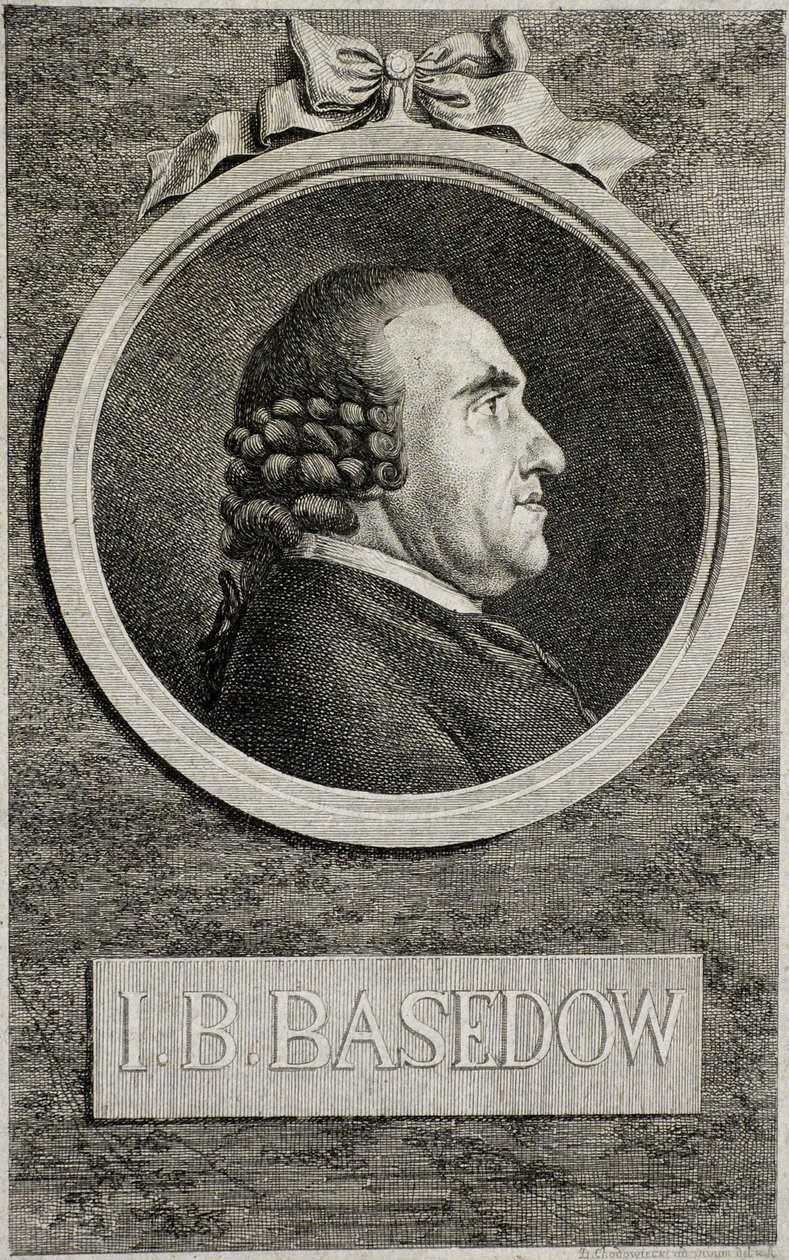 Johann Bernhard Basedow 1724-1790, 1773 od Daniel Nikolaus Chodowiecki