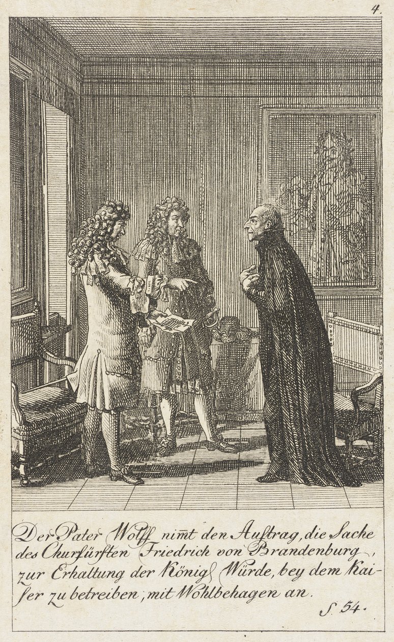 Tabule 4 pro „Dějiny Braniborska pro rok 1793“ od Daniel Nikolaus Chodowiecki