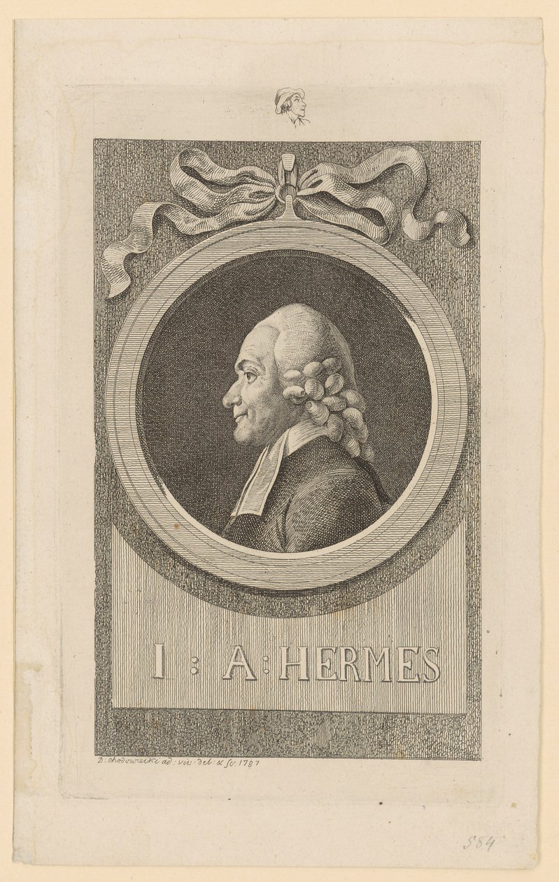 Portrét Ioh. Aug. Hermese od Daniel Nikolaus Chodowiecki