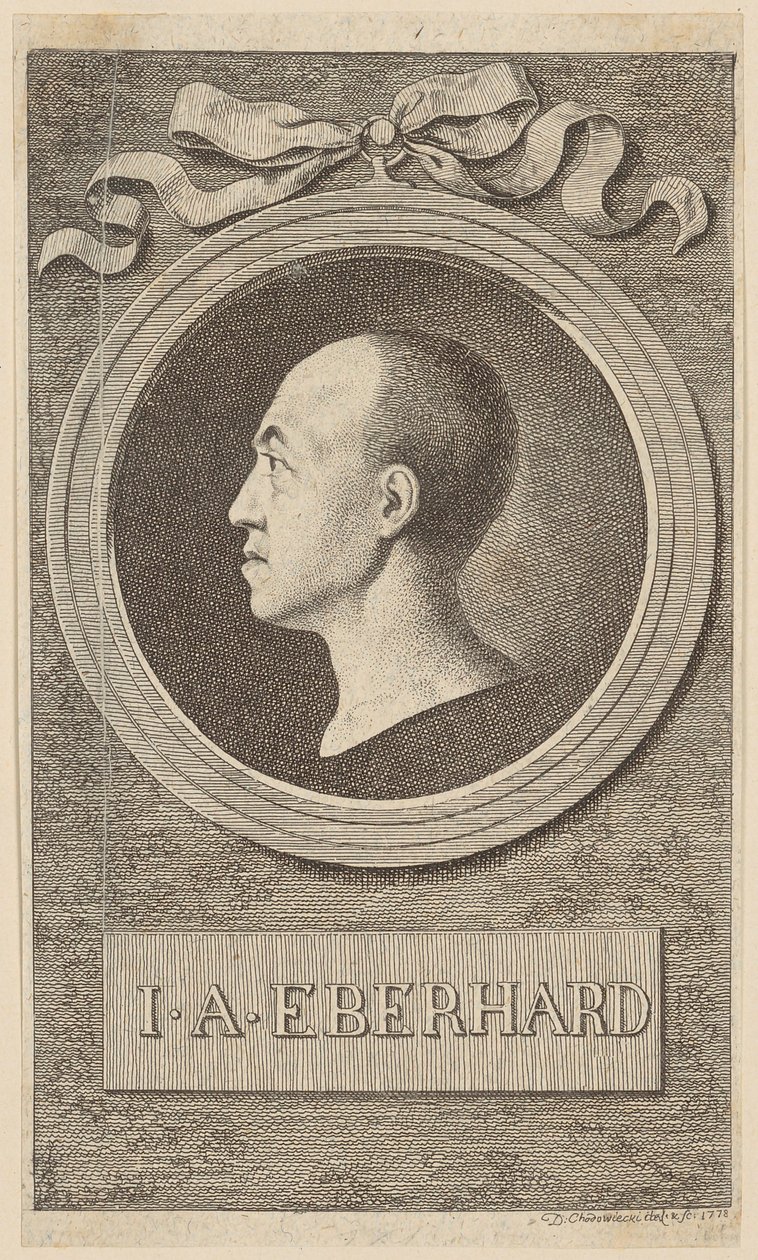 Portrét prof. J. A. Eberharda od Daniel Nikolaus Chodowiecki