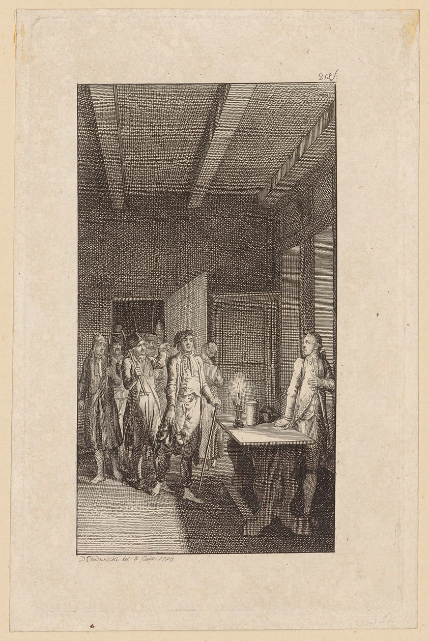 Ilustrace k Westphalově knize „Wilhelm Edelwald“ od Daniel Nikolaus Chodowiecki