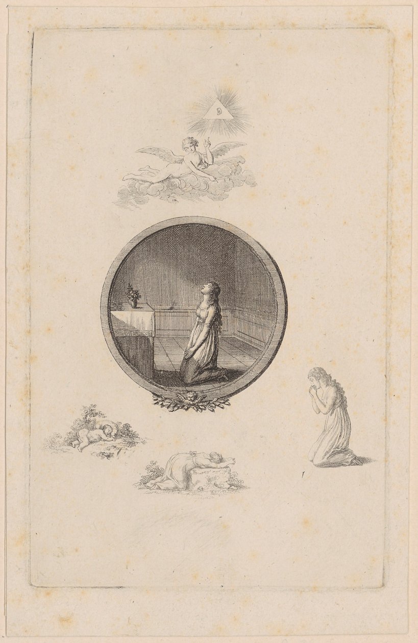 Titulní vigneta k Beckerovým ilustracím, první svazek od Daniel Nikolaus Chodowiecki
