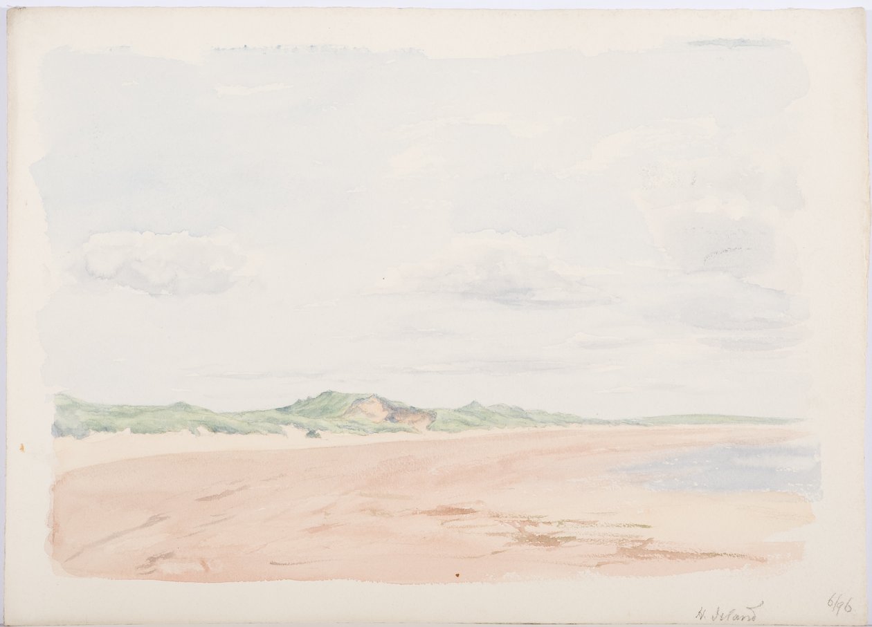 Svatý ostrov, 1896 (tužka a wc na papíře) od Daniel Oliver