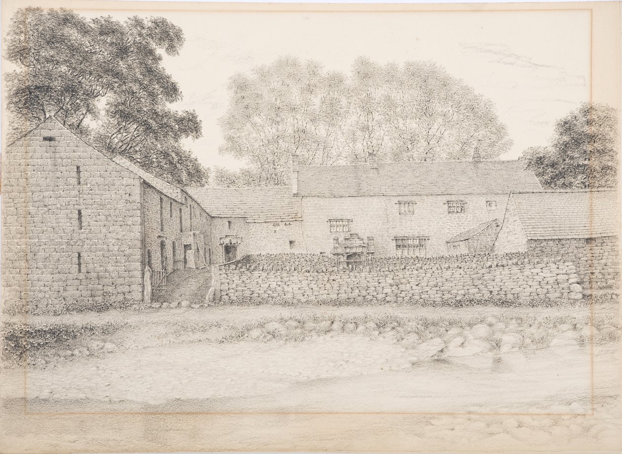 Merton Hall, Appleby, kolem roku 1916 (uhl a tužka na kartě) od Daniel Oliver