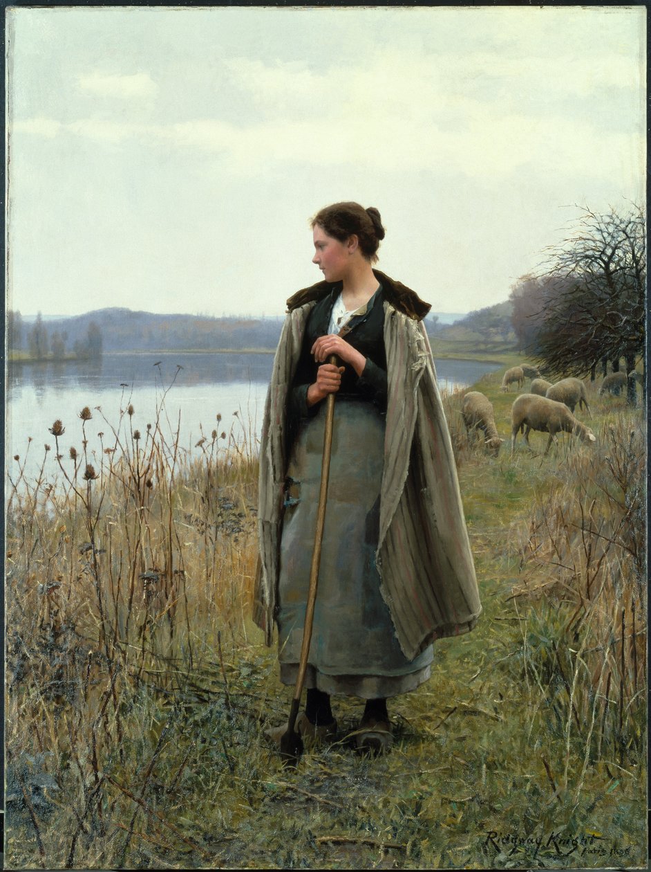 Pastýřka, 1896 od Daniel Ridgway Knight