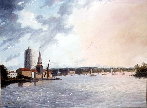 Regatta v Battersea (olej) od Daniel Turner