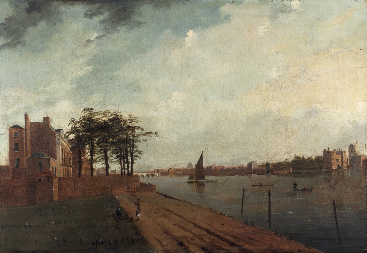 „Lambethský palác z Millbank“, 1808 od Daniel Turner