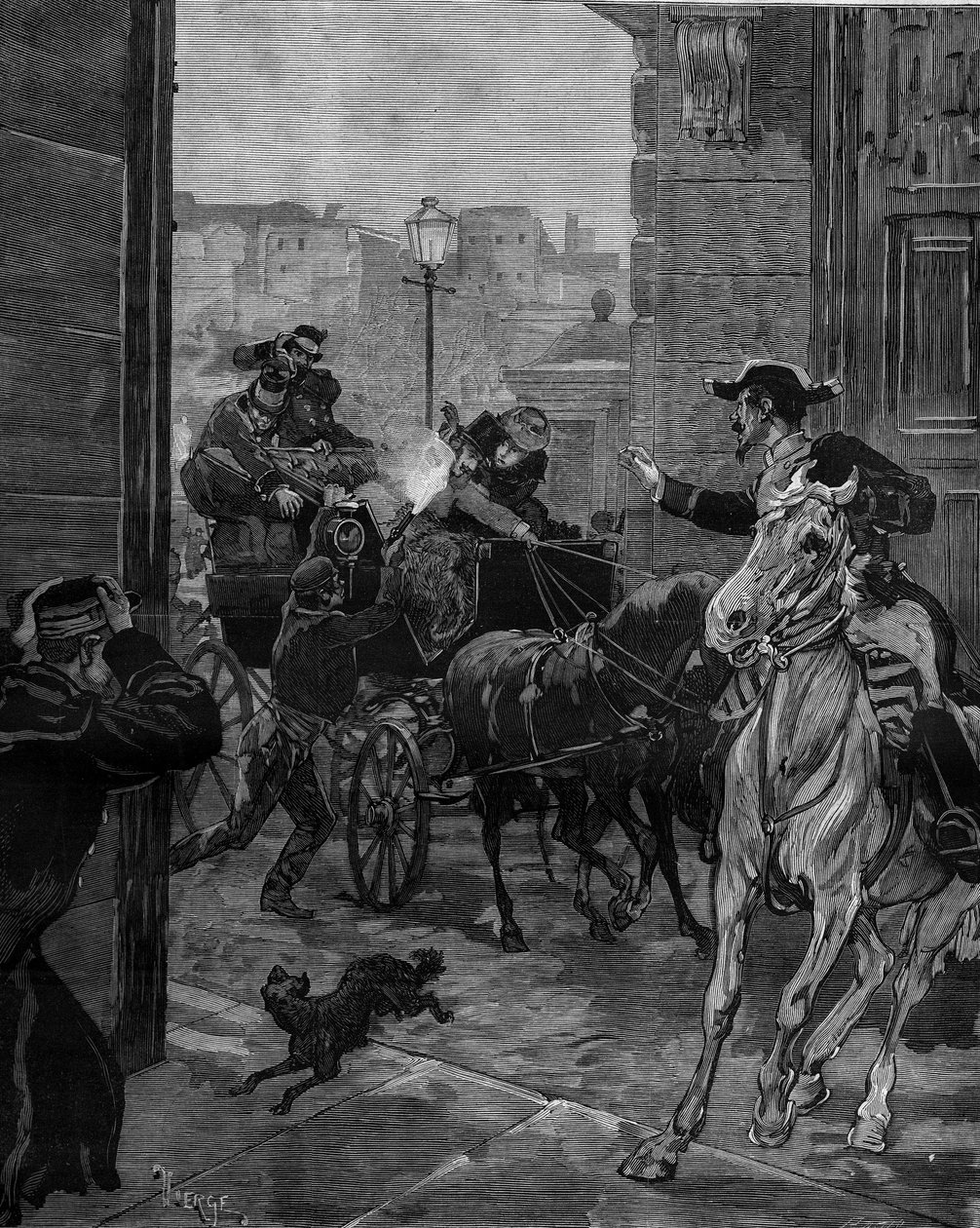 Pokus o atentát na krále Alfonse XII. (1857-1885), 30. prosince od Daniel Urrabieta Vierge