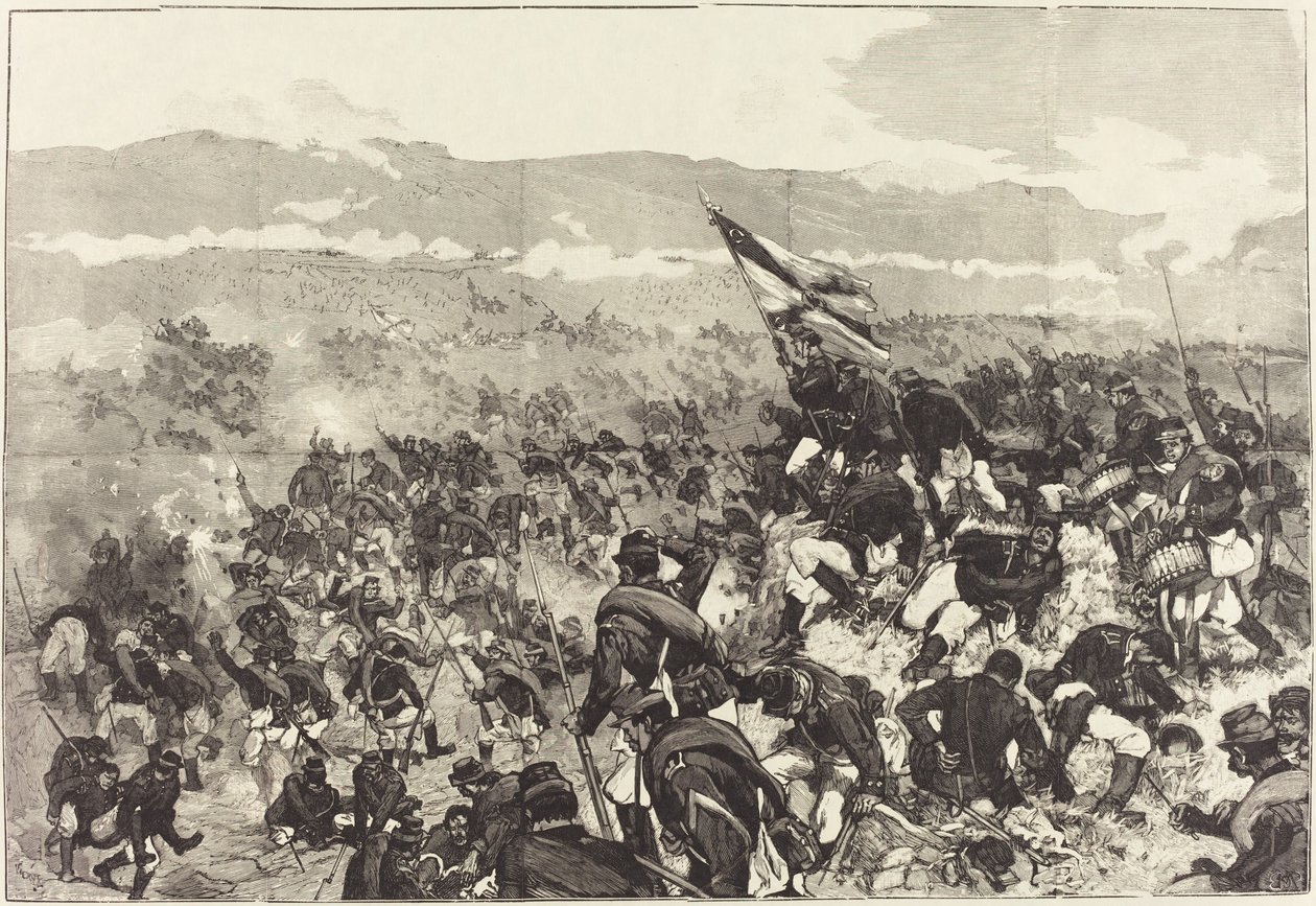 Bitva u Plevny. 30. července, Útok na výšiny..., 18831890. od Daniel Urrabieta Vierge