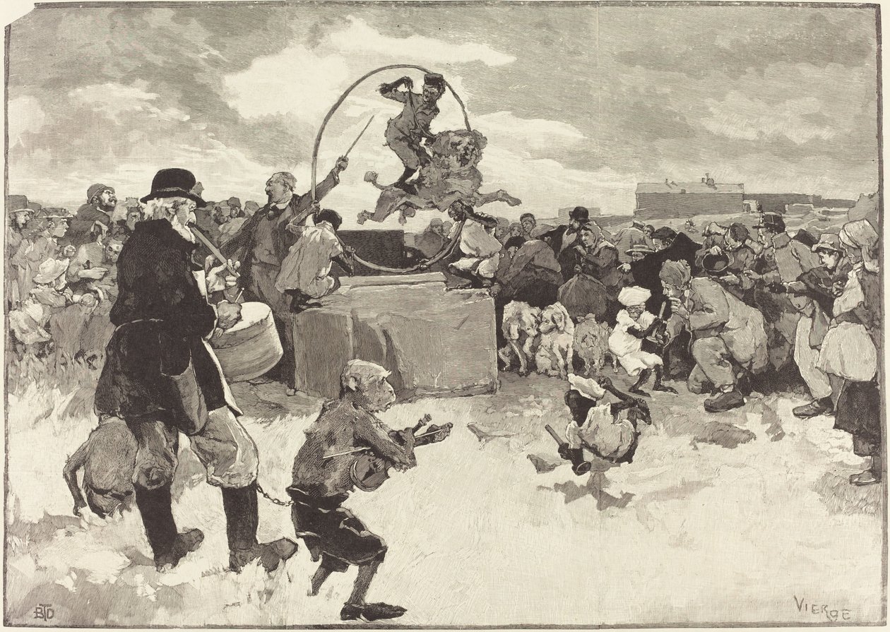 Učení psi, 1883. od Daniel Urrabieta Vierge