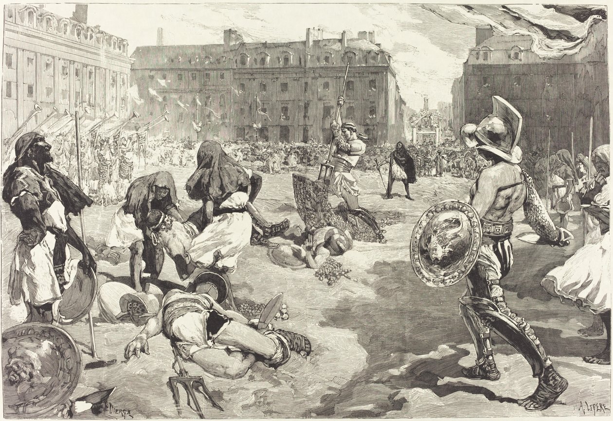 Festival v Rennes. Velká římská kavalkáda, 18831890. od Daniel Urrabieta Vierge