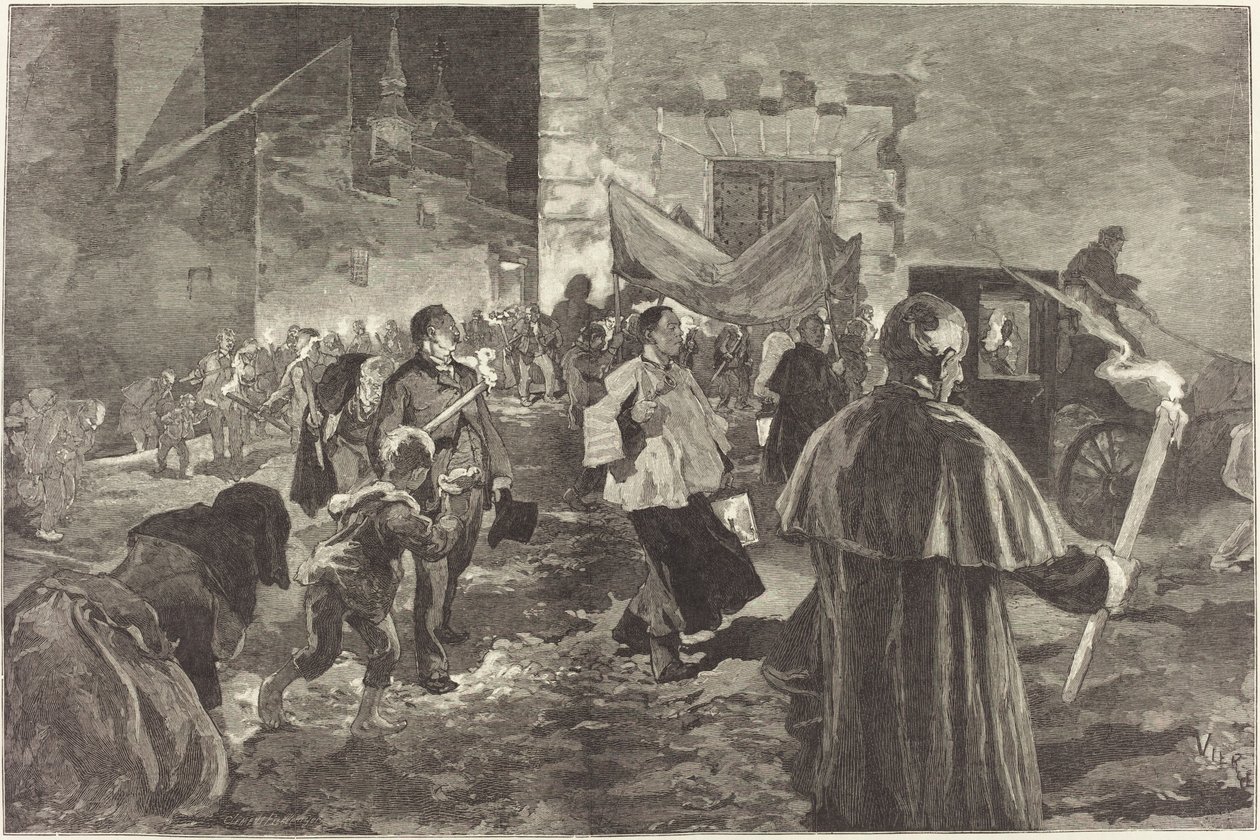 Španělsko. viatikum od Daniel Vierge