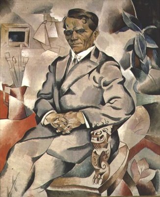 Portrét Ivana Fedoroviče Kolesnikova (1887-1929) (olej na plátně) od Daniel Vladimir Baranoff Rossine