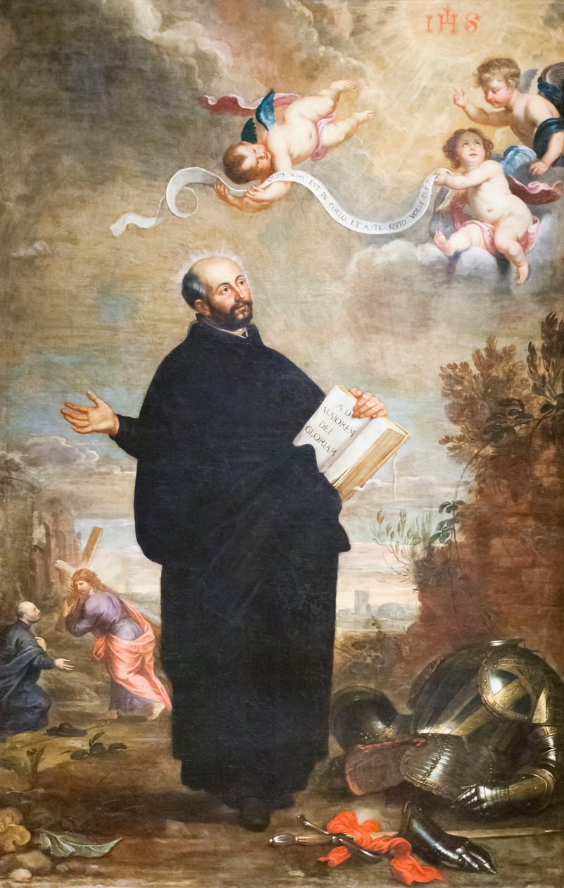 Svatý Ignác z Loyoly (olej na plátně) od Daniel & Wildens Jan (1586 1653) Seghers