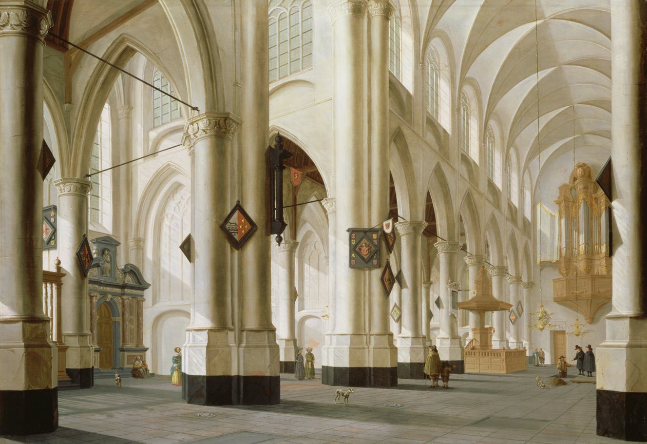 Interiér kostela svatého Vavřince, Rotterdam od Daniel de Blieck