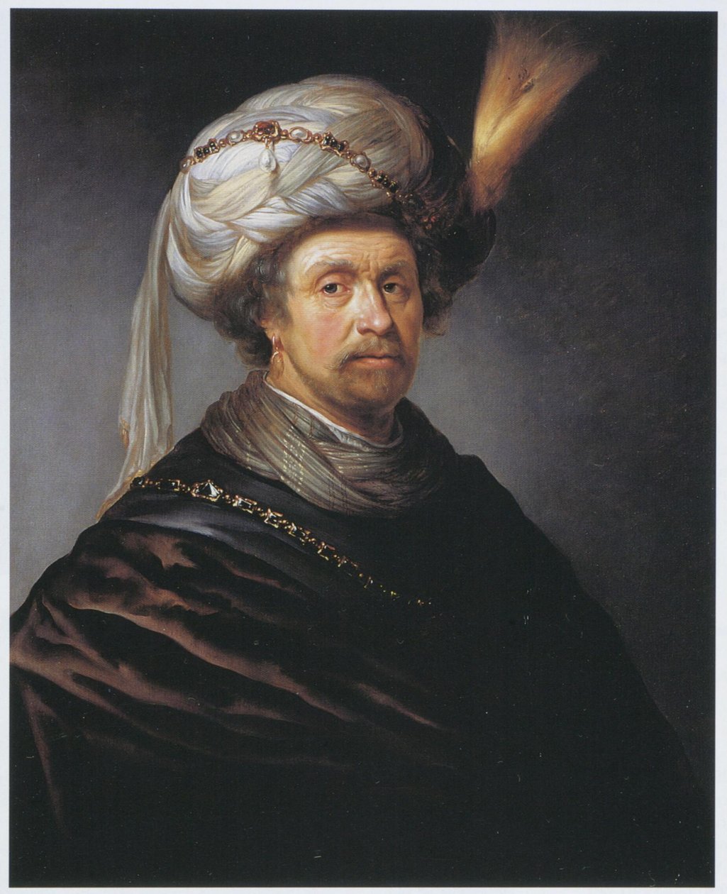 Daniel de Koninck - muž v turbanu od Daniël de Koninck