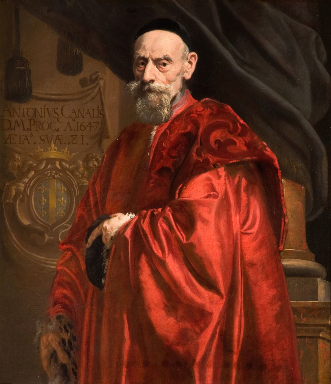 Portrét Antonio Canal, 1647. od Daniel van den Dyck