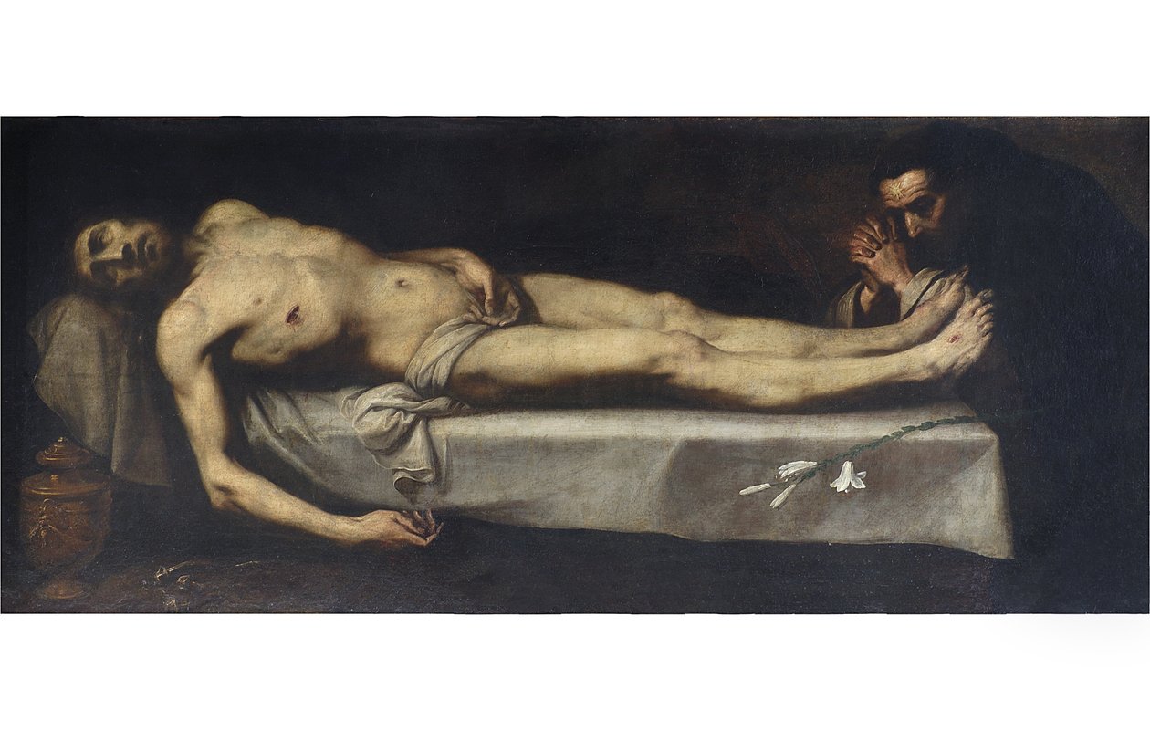 Mrtvý Kristus a svatý Dominik de Guzman, 1623 od Daniele Crespi