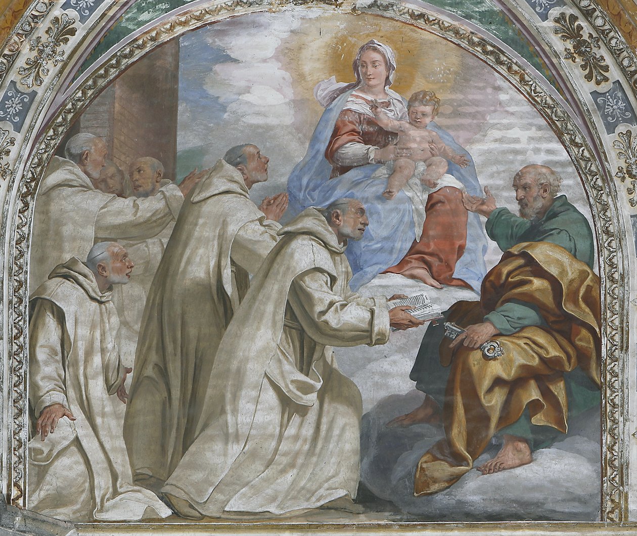 Madonna a dítě schvalující kartuziánský řád od Daniele Crespi
