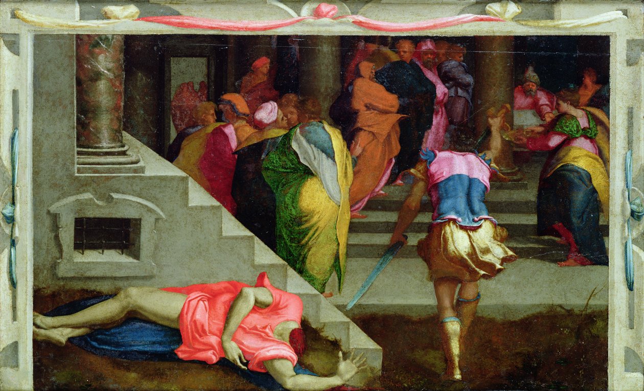 Umučení sv. Jana Křtitele, kolem 1530-40 od Daniele da Volterra